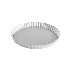 BakewareFluted Round Tart Pan, Removeable Bottom, Anodized Aluminum