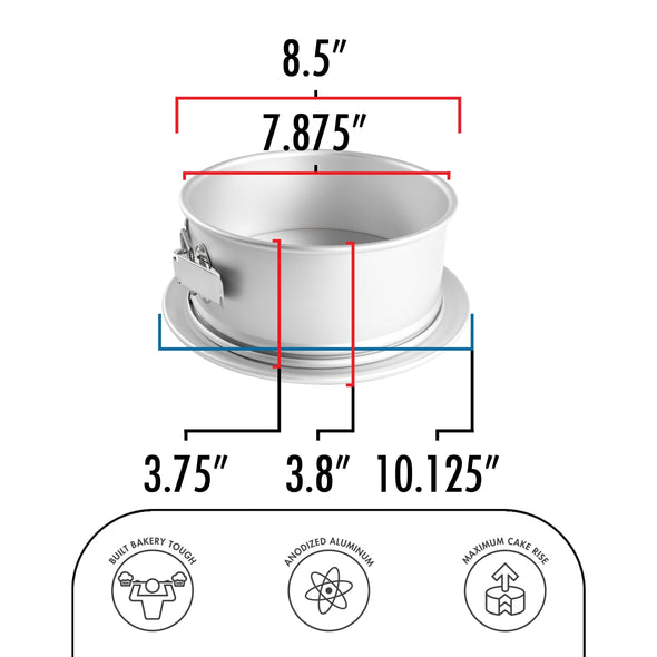 BakewareAnodized Aluminum Round Springform Cake Pan