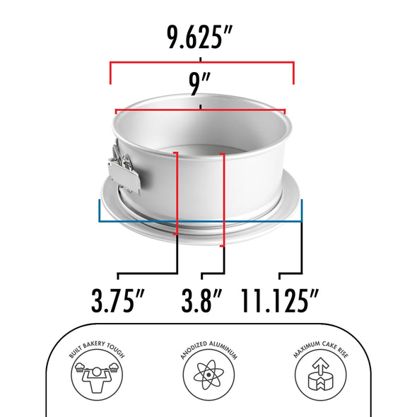BakewareAnodized Aluminum Round Springform Cake Pan