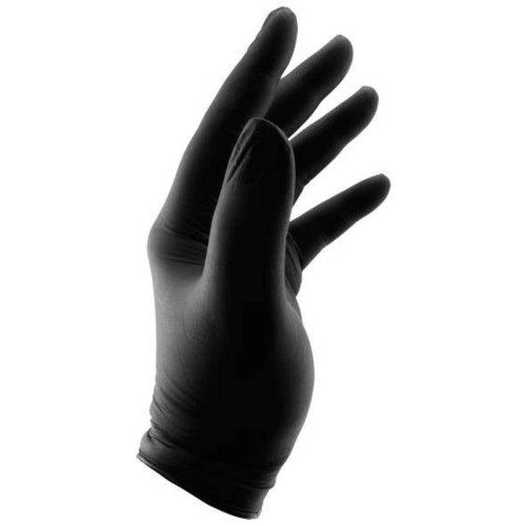 Personal SafetyBlack Nitrile Gloves  (Box of 100)